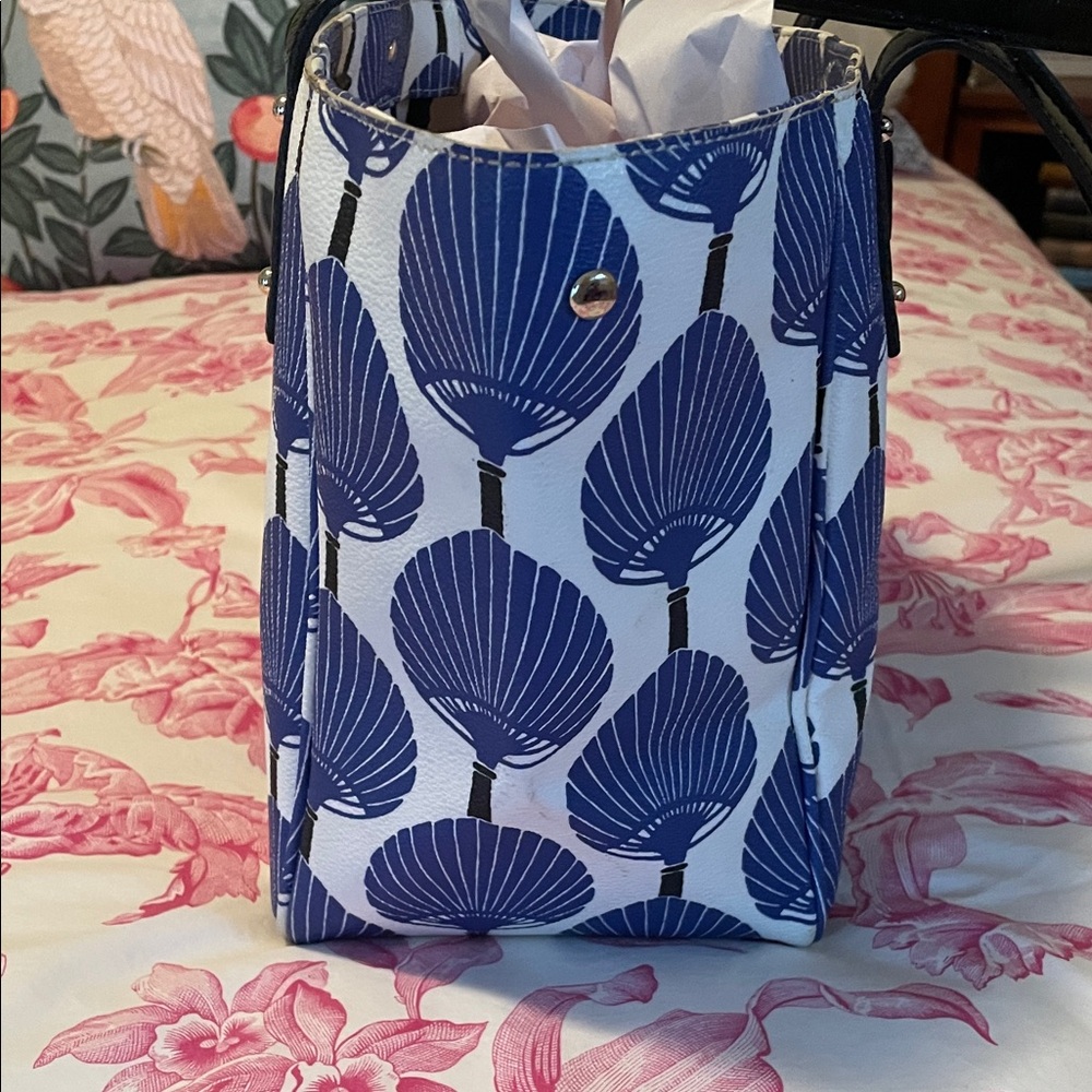Kate Spade Navy and White Patterned Tote - Picture 7 of 14